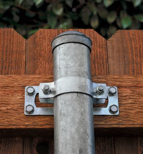 bracket attach wood fence to metal post|galvanized fence post for wood.